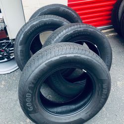 New off 2026 TRD Tacoma sport. 265 65 R 18” Goodyear Wrangler HT Territory. Used 1 week. New take offs. $450 set of 4