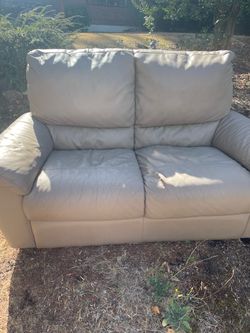 Free leather loveseat