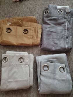 Curtains for 2 windows, 10 per set
