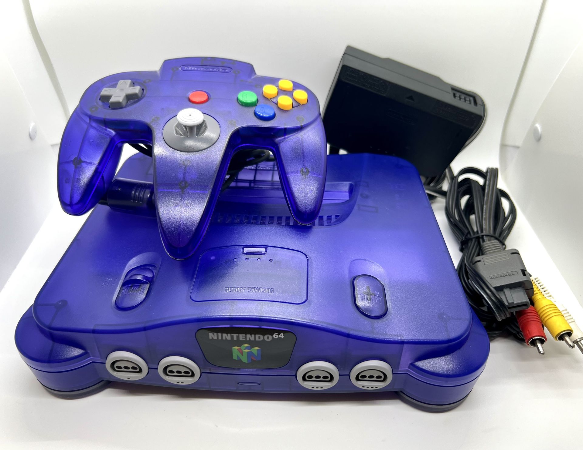 Funtastic Grape Purple Nintendo 64 N64 Region Free System Tested