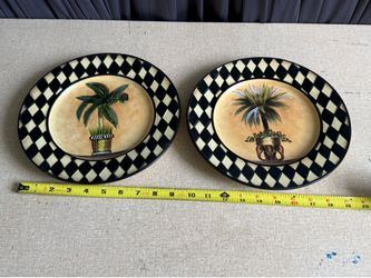 Tropical decorative plates Home Interior
