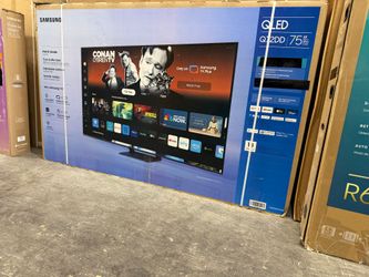 65" screen Qled smart 4k ultra HDTV by Samsung Q72DD.  Free Wallmount Bracket.