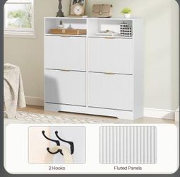 Shoe Cabinet White
