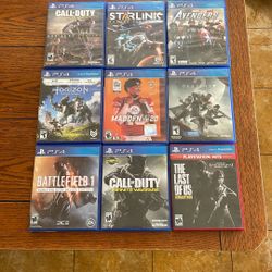 PS4 Discs Games 