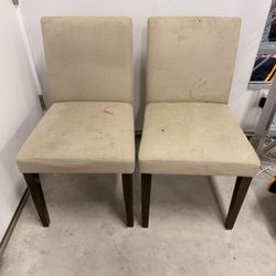 *free* Two West Elm Table Chairs