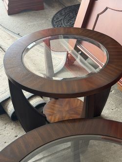 Table with glass