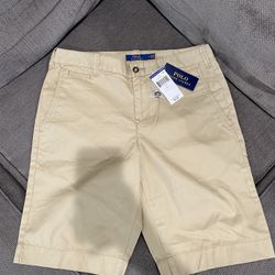 Polo Ralph Lauren khaki chino shorts size 4 not sure if women or boy shorts