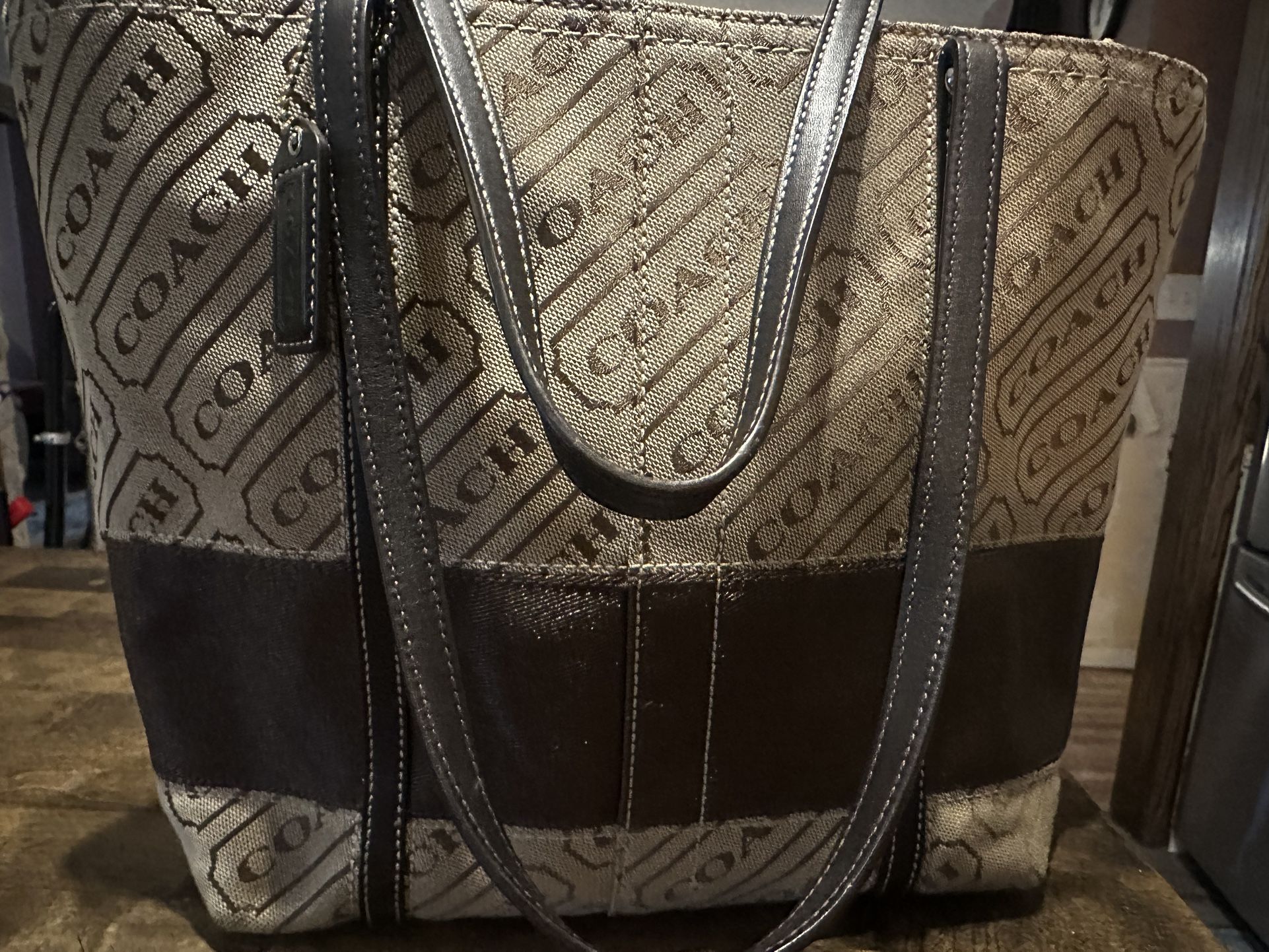 Vintage Coach Lozenge Tote y2k