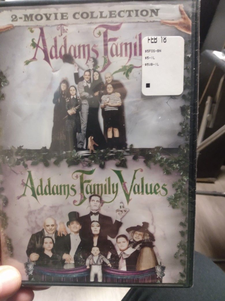 NEW Addams Family And Adam's Family Values Two Movie Collection DVDs