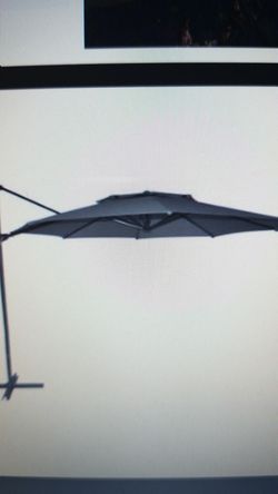 Bhg 11ft offset umbrellas grey