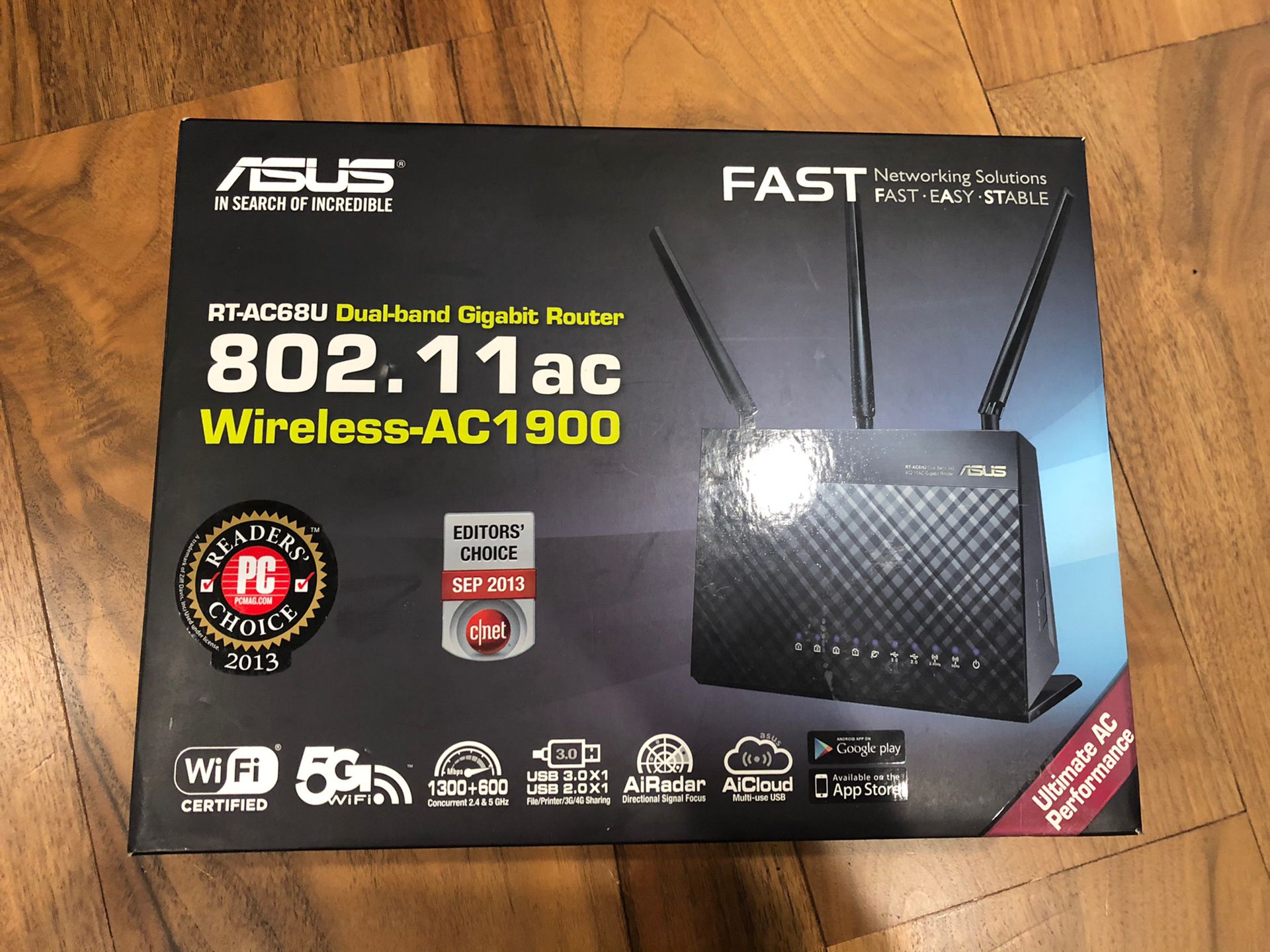 Asus RT-AC68U AC1900 Wireless AC Router