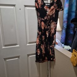 Black Floral Dress
