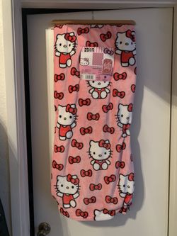 Hello Kitty Pink With Red Bows Cloud Blanket