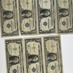 Last Six $1.00 Silver Certificates