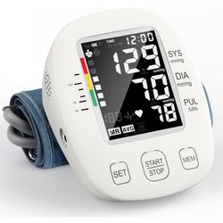 Blood Pressure Monitors for Home use, Automatic Digital BP Machine, Adjustable Upper-Arm Blood Pressure Cuff(8.7'' -16.5''), Large Clear LCD Backlit D