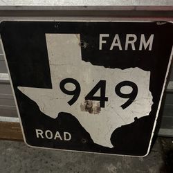 Authentic Retired Sign 949 Texas