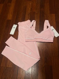 Pink Alo Yoga Workout Set