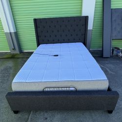 Upholstered Queen Adjustable Bed