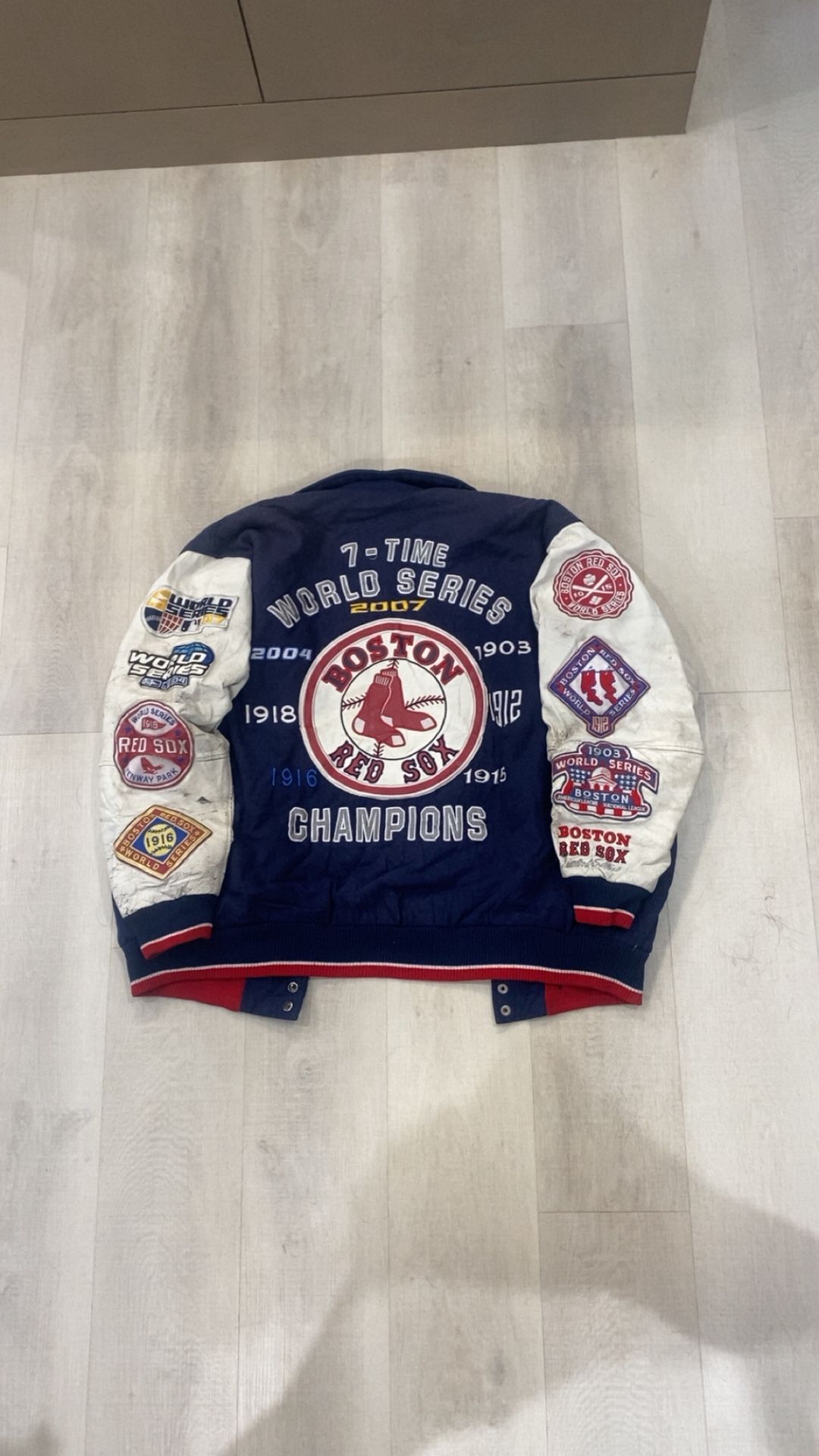 Vintage 2007 Boston red socks Vasity/bomber jacket