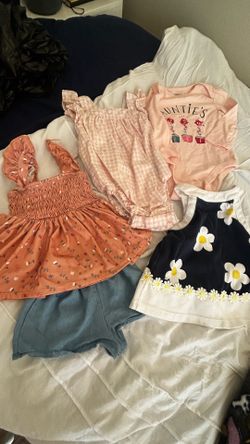 NEVER WORN Bundle Girls Summer Dress & Tops Set  Size 12 months.