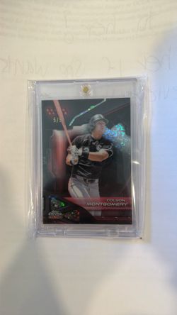 Colson Montgomery Topps Black Chrome red refractive /5
