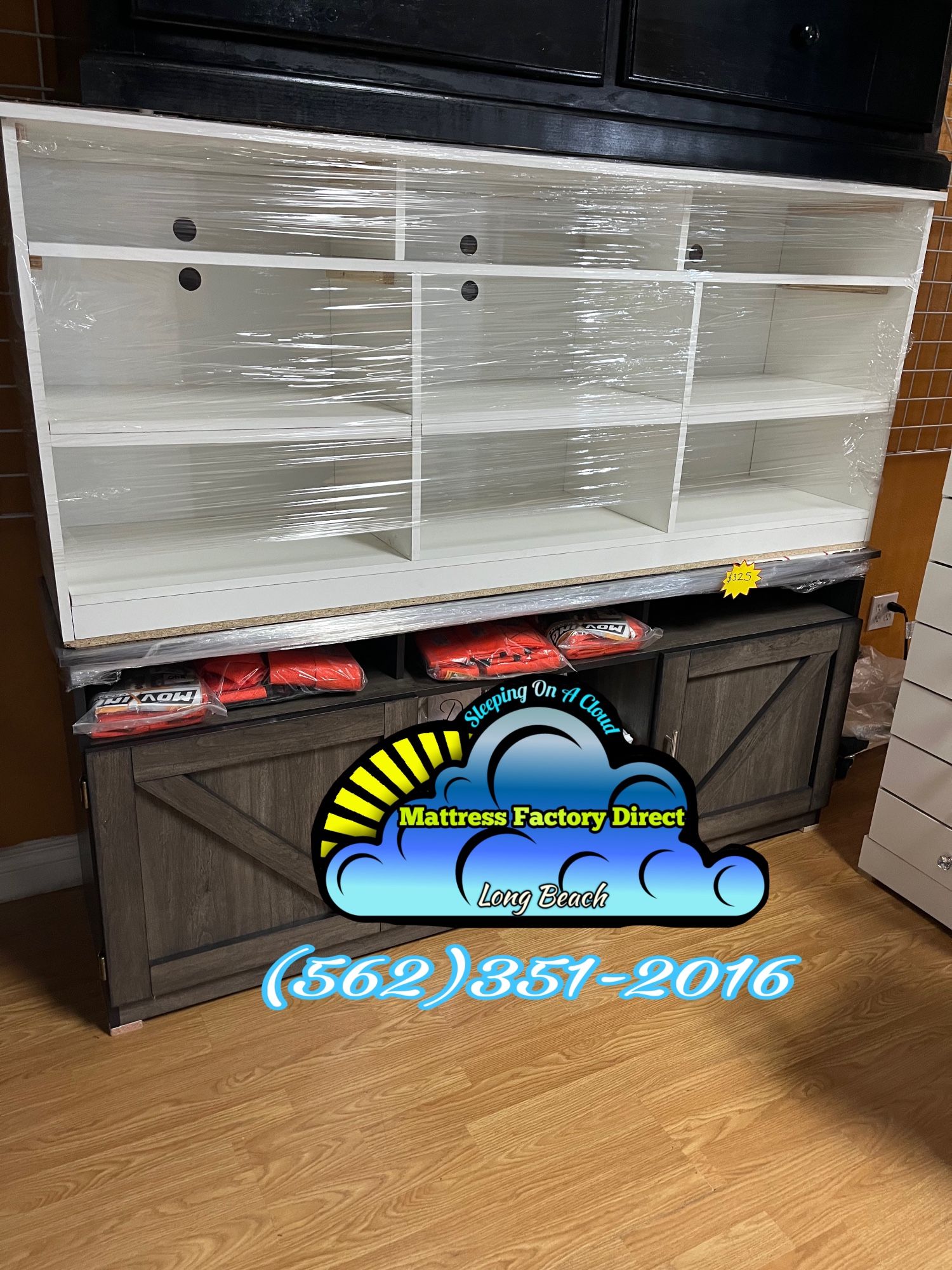 Nine Shelve Entertainment TV Stand Storage