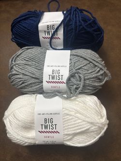 Big Twist Yarn. $8.99. Each 3 Different Colors Available 