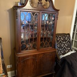 Antique Buffet And Hutch
