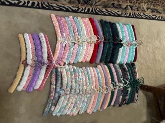Assorted padded hangers