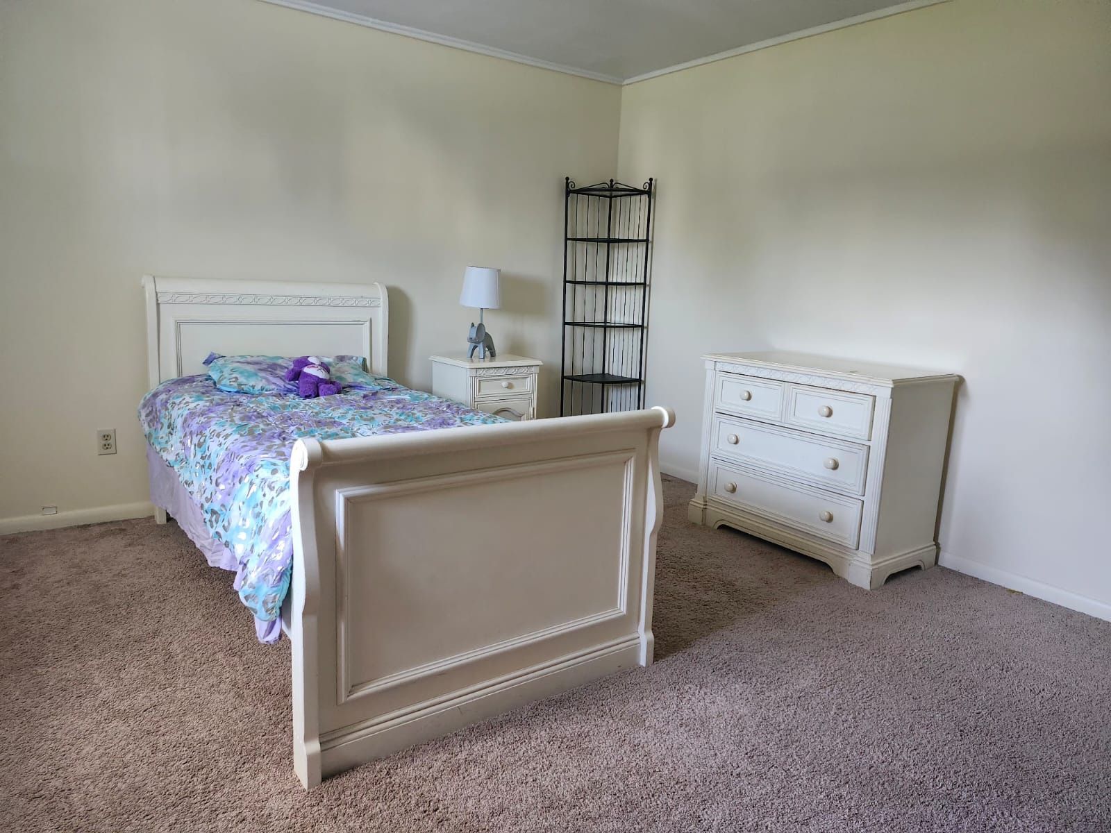 Girls Twin Bedroom Set - Off White