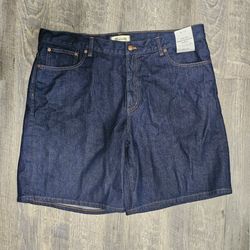 Madewell The 1997 Denim Bermuda Short WMNS Bronxville Wash Blue Rigid Hi-Rise 33