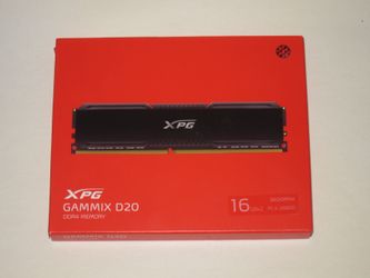 ADATA XPG Gammix D20 DDR4 3600MHz 32GB (2x16GB) Desktop Memory CL 18-22-22 1.35v