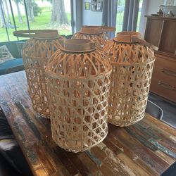 Woven Decor Lanterns 