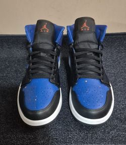 Jordan 1 Mid "Royal Paint Splatter" - Mn(Sz 11)