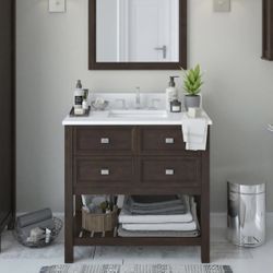 NEW! 36” Canterbury Vanity + Top + Mirror ByScott L