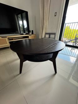 Ikea coffee table dark brown