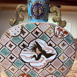 Chinese Turquoise Ground &Gilt 