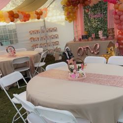 Tables. Chairs.Canoply
