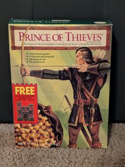 Vintage 1991 Prince Of Thieves Cereal From Ralston Purina New Unopened Box