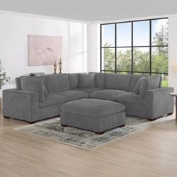 NEW Open Box Costco Thomasville 6-Piece Modular Sectional | Dark Gray | $1999 Delivery Available