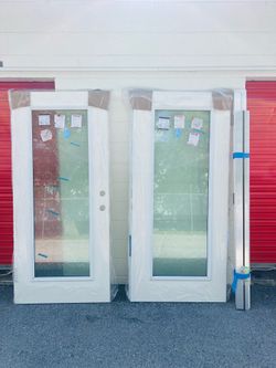 Exterior Impact Glass Door French Door With Frame 72x80
