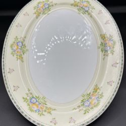 Vintage Floral Serving Plate