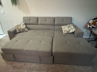 🛋️ Rooms To Go Sleeper Sectional with Storage – $300OBO