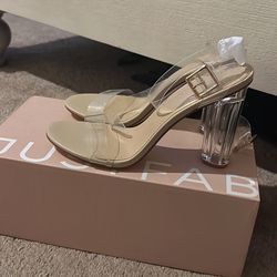 Clear T Strap Sandals 