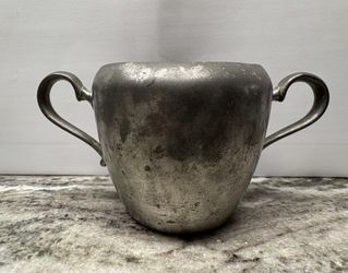 Vintage Pewter Sugar Bowl