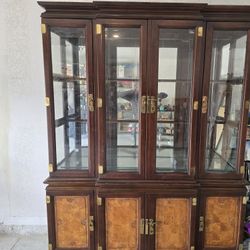 Solid Wood China Cabinet 62"w X 82"h