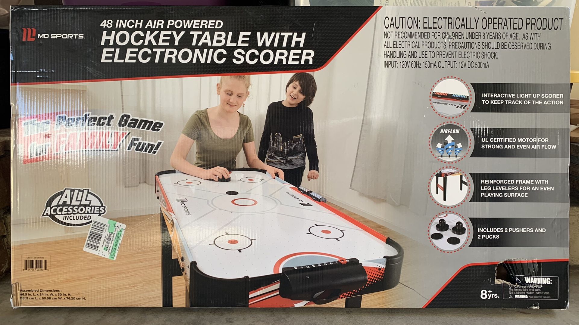 MD Sports 48" Air Powered Hockey Table