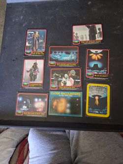Collectable 1978 Close Encounters Of The Third Kind Trading Cards