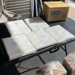 Plastic Bags 10”x  8” x 24”.  