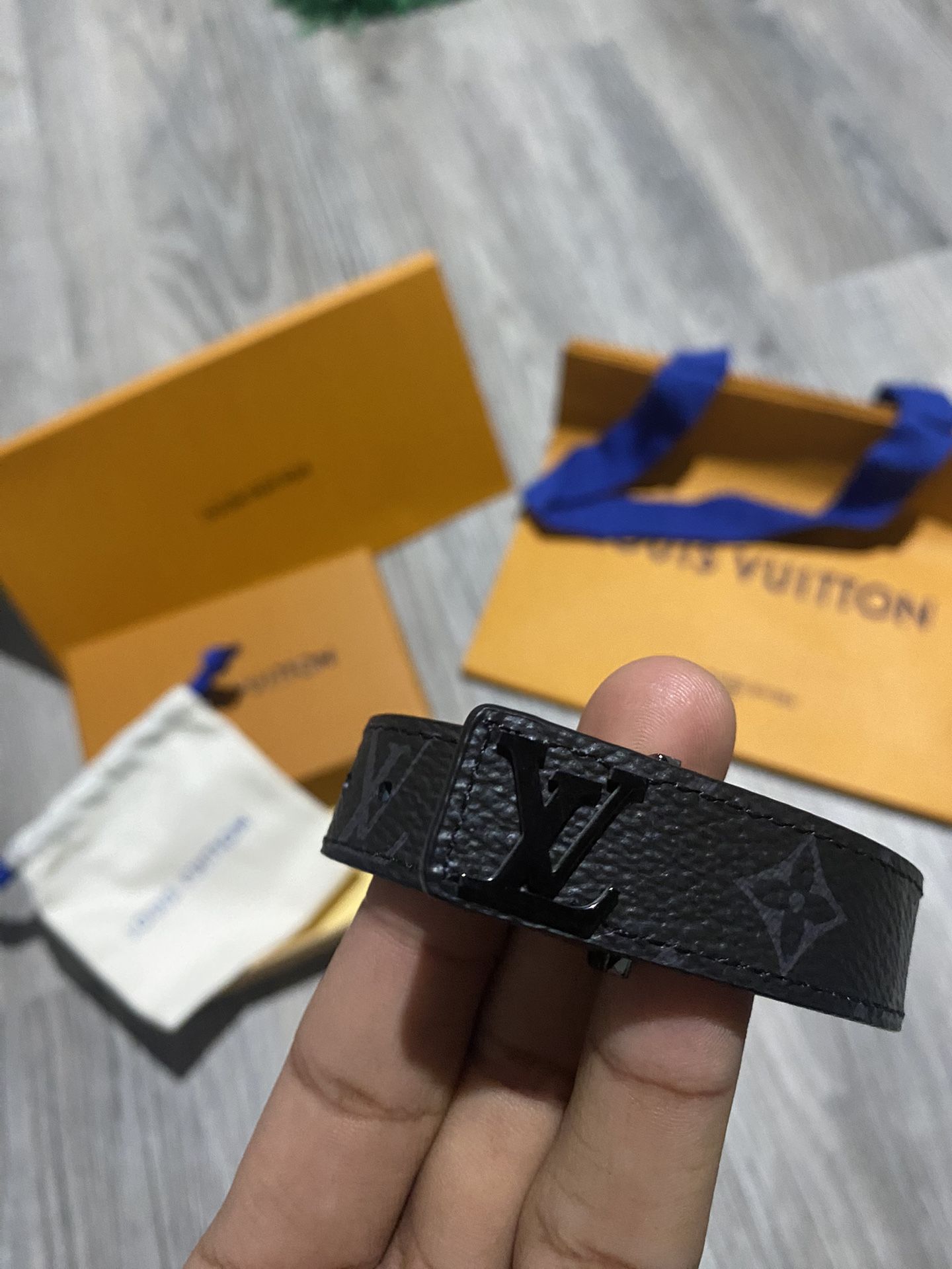 LV slim bracelet Monogram Eclipse Black • Size 21 • Used 3 times • Ships fast